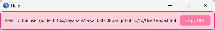 help message
